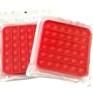 Push pop bubble fidget toys 2 pack bundle
